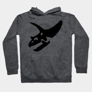 Triceratops skull - black Hoodie